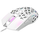 Vadu spēļu pele 12000 DPI PixArt 3360 RGB 7 programmējamas pogas USB Puncher GM-20 Balta CND-SGM20W CANYON