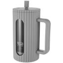 Resto French Press 90533, 1 Л, серый, боросиликатное стекло, фильтр из нержавеющей стали, пластиковая крышка, эргономичная ручка
