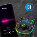 Manta FM modulaator TFM102 STREAM, QC3.0 USB, USB-C PD 20W, Bluetooth 5.0, MicroSD pesa, 7 taustavalguse t&uuml;&uuml;pi