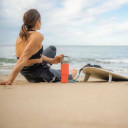 Termopudele ar salmiņu The IceFlow Flip Straw Tumbler 0,89L koraļļu krāsā; 2809993195 STANLEY