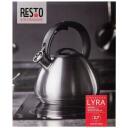 Resto Veekeetja 90603, 2.7 L, Hall korpus, Must k&auml;epide, Roostevaba teras, Mitmekihiline kapsel, Ergonomiline k&auml;epide