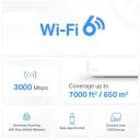 Mercusys belaidė tinklo sistema HALOH80X(3-PACK) 3000 Mbit/s, 3 vidinės antenos, 3 gigabitų prievadai, 650 m&sup2; aprėptis