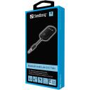 Sandberg Bluetooth garso adapteris 450-12, 10m, V 5.1, 250mAh, 2-3h, USB-C, 3.5mm, Bluetooth, juoda