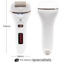 Rio Pēdu kop&scaron;anas līdzeklis PEDI4-EU/1.5, 60 sek, balts, 5h, IPX5, USB uzlāde, LED displejs, 2 galviņas