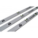 Alumīnija līmenis 60cm, 2 burbuļi, precizitāte +/- 0.5mm/m, AW29912, AWTOOLS