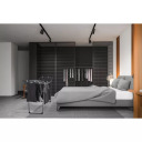 LEIFHEIT Drabužių džiovintuvas Pegasus 150 Solid Black 1081690 15 m pakabinimo ilgis, 105 cm aukščio sparnai, plotis 55 cm