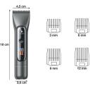 Beper Matu trimmeris P304CAP010, 4 uzgaļi, 0.3mm, 180min akumulatora darbības laiks, LED displejs