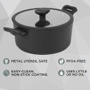 Russell Hobbs Crystaltech k&otilde;rge pott RH01864EU7, 24cm, must, alumiinium, 11cm, kaanega