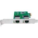 Logilink tīkla karte PCI Express 2x Gigabit LAN PC0075, 2x Gigabit Ethernet, 1000 Mbit/s, vadu savienojums