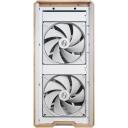 Lian Li Korpus LANCOOL 217 G99.LAN217W.00, 2x120mm, 1x140mm, 2xUSB 3.0, 3.5" HDD, 2.5" SSD, skaidrus panelis