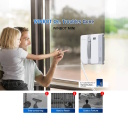 Ecovacs WINBOT Mini langų valymo robotas kompakti&scaron;kas automatinis daugiapakopis valymas apsauginė virvė baltas