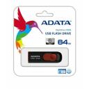 Adata USB m&auml;lupulk C008 AC008-64G-RKD, 64 GB, USB Type-A, must/punane, plastik, Plug and Play