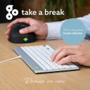 R-Go Tools klaviatuur RGOCOUSWDWH, QWERTY, kaabel, 1.6 m, valge, ergonoomiline disain, LED indikaatorid, kompaktne