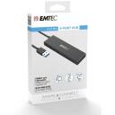 Emtec USB keskjaam ECHUBT620A, 4 porti, USB 3.1 Gen1, MicroUSB, kompaktne disain
