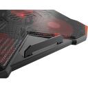 Genesis klēpjdatora dzesē&scaron;anas paliktnis Oxid 260 NHG-2075, 17,3'', 4 ventilatori, 130 mm, 850-1010 apgr./min., USB, melns