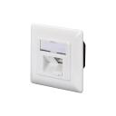 Digitus modulārais sienas iznākums DN-9007-S-1, 2xRJ45, 500MHz, 10GBase-T, ar zemējumu