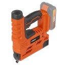 Bezvadu skavotājs un naglotājs 20V, POWERPLUS, POWDP7010, 100 skavas un 100 naglas iekļautas