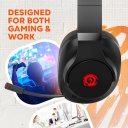 Wireless/wired gaming headset with Bluetooth 5.3 and 3.5 mm connection EGO GH-15 2in1 BT Black CND-SGHS15B CANYON