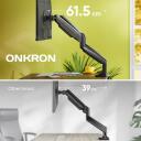 Onkron monitor, G200-B, 2 ekraanile 33-81.3 cm, kandev&otilde;ime 1-9 kg, VESA 75x75, 100x100 mm, kallutus -90&deg; kuni +45&deg;, p&ouml;&ouml;ramine 180&deg;