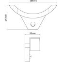 Maclean LED lamp liikumisanduriga MCE290 GR, 10W, 800LM, 4000K, IP54, must, 140&deg;, 9m, 220-240V