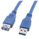 Lanberg USB 3.0 AM-AF Pikendus CA-US3E-10CC-0030-B, 3 m, sinine, USB A isane, USB A emane
