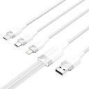 Vention USB 2.0 A 3in1 3A kaabel CTPWG, 1.5m, 3A (USB-C), 2.4A (Lightning), 2A (Micro-B), 480 Mbps