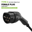 EV Charge Premium ES CE universalus įkrovimo kabelis 22 kW, 32A, Type 2 į Type 2, 5 m, juodas