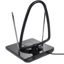 Maclean MCTV-963 iek&scaron;ējā antena, 75 &Omega;, 470-862 MHz, 12 V, melna, DC kabelis