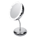 Super mugav laua statiiviga meigipeegel LED-valgustusega 15 cm mitme valgusrežiimiga Kroom AD2159 Adler