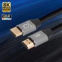 Manta HDMI kaabel HDMI-3MC, 3m, HDMI 2.1, 8K @ 60Hz, 4K @ 120Hz, 48b, eARC, kuld&uuml;hendused, alumiiniumkorpus