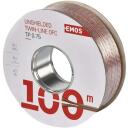 Emos Garsiakalbio kabelis SP075/TP S8307, 100 m, 0,75 mm2, 50 V, skaidrus, PVC