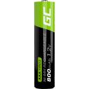 Green Cell GR04 akumulators, 4 gab., 800 mAh, 1.2 V, NiMH, -20 - 60 &deg;C, zaļ&scaron;, melns