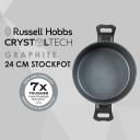 Russell Hobbs Crystaltech k&otilde;rge pott RH01864EU7, 24cm, must, alumiinium, 11cm, kaanega