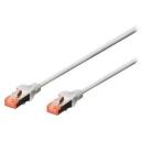 Digitus patch kabelis DK-1644-030, 3m, pelēks, RJ-45, S/FTP, booted, halogēna brīvs, snagless