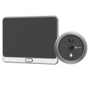 Ezviz DP2 2K CS-DP22K 3MP Juhtmevaba Uksekell Nutikas Videokaamera Süsteem LCD Ekraaniga Hõbedane