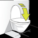 Tualetes poda vāksSuper Slim-D UF, FALA, 75469, antibakteriāls, 407-467x368x49 mm, balts