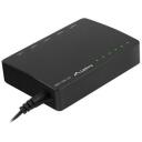 Lanberg lauakommutator DSP2-1005-12V, 5x10/100/1000 Mbps, 10 Gb/s, 2.64 W, halduseta