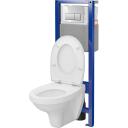 Cersanit Rippuv WC komplekt S701-022 687267, 52cm, 36cm, 37.5cm, 3/5L v&otilde;i 3/6L, Soft Close kaas