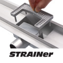 Grīdas noteces traps FALA, 71605, 80 cm, AISI 304 nerūsējošais tērauds, WET&DRY funkcija