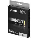 Lexar SSD NM790 LNM790X001T-RNNNG, 1 TB, 7400 MB/s, 6500 MB/s, PCIe 4.0, SLC, M.2 2280, HMB 3.0, suderinamas su PS5