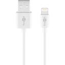 Goobay Lightning USB uzlādes un sinhronizācijas kabelis 54600, 1m, 480Mbit/s, 1A, MFi kabelis, divpusēja aizsardzība