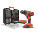 Suktuvas 20V - įsk. baterija 20V 2,0Ah ir pakrovėjas - 78 acc. POWDP15300 POWERPLUS