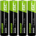 Green Cell GR04 akumulators, 4 gab., 800 mAh, 1.2 V, NiMH, -20 - 60 &deg;C, zaļ&scaron;, melns