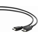 Gembird Vaizdo kabelis adapteris CC-DP-HDMI-3M, 3 m, DisplayPort vyri&scaron;kas, HDMI tipo A vyri&scaron;kas, RoHS