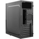 Sbox Datoru korpuss PCC-180, ATX Mid Tower, melna, 3100g, 2x5,25, 2x3,5, 2x2,5, USB 2.0 x 2, HD audio