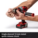 Bezvadu trieciena urbjma&scaron;īna TP-CD 18 Li-i BL, EINHELL, 4513861, 2x2,0Ah akumulatori, 13mm metāla chuck, ergonomisks dizains, LED apgaismojums