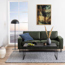 Kafijas galdiņ&scaron; INFINITY 120x60xH48cm, melns marmors AC88216 Allit