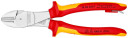 Augstas izturības diagonālie griežņi, KNIPEX, 74 06 200 T, ar izolētām rokturiem un augstu grie&scaron;anas jaudu