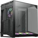 Gamemax Korpus NEX C56 VC BK, 30cm x 44.6cm x 44.8cm, 7 laiendusslotti, 2 x USB 3.2 Gen 1, 1 x USB-C 3.2 Gen 2, 1 x k&otilde;rvaklapid