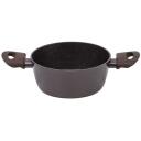 Resto Kastrul 93018 2.5L 20cm &Uuml;mmargune, Alumiinium, Klaasist kaas, Ergonomilised puidust k&auml;epidemed